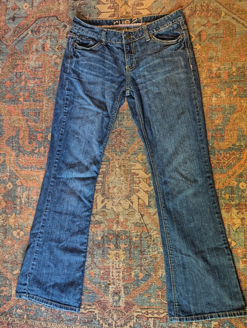 90's Rue21 Dark Blue Women’s Bootcut Jeans